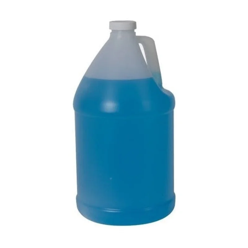 1 Gallon Jug Translucent Clear HDPE with 38/400 White Ribbed CRC Cap with F217 Liner