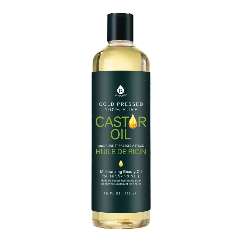 100% Pure Cold Pressed Castor Oil 16 Oz