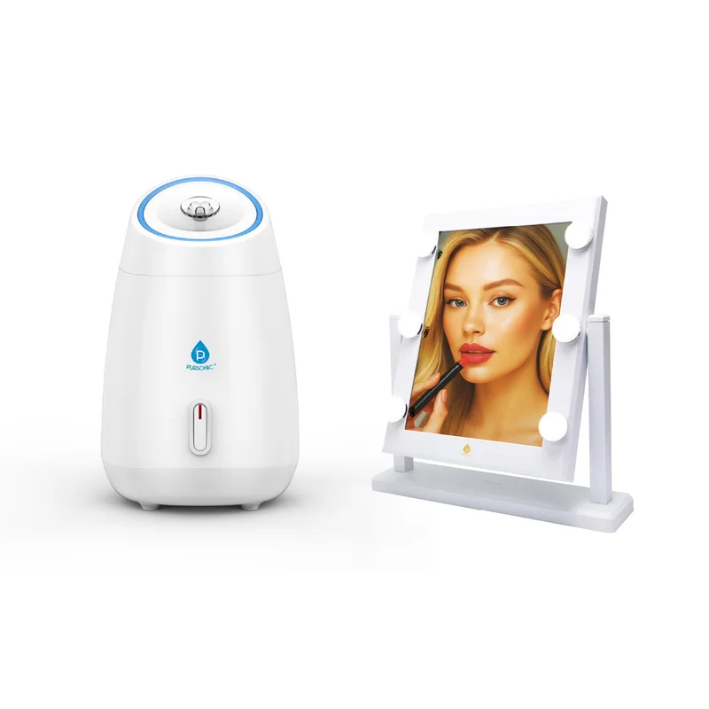 14" LED Vanity Mirror & Facial Steamer Duo