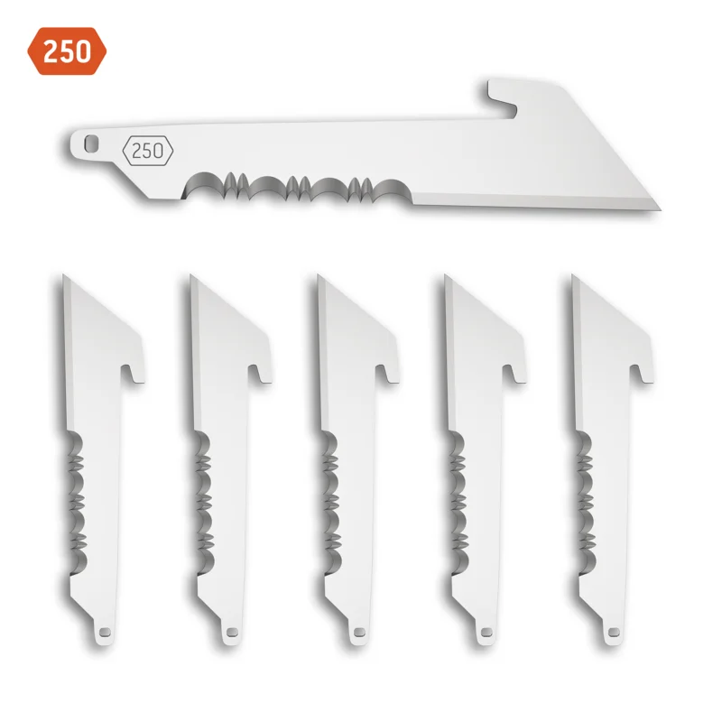 2.5" 50% SERRATED UTILITY BLADES | 6-PACK