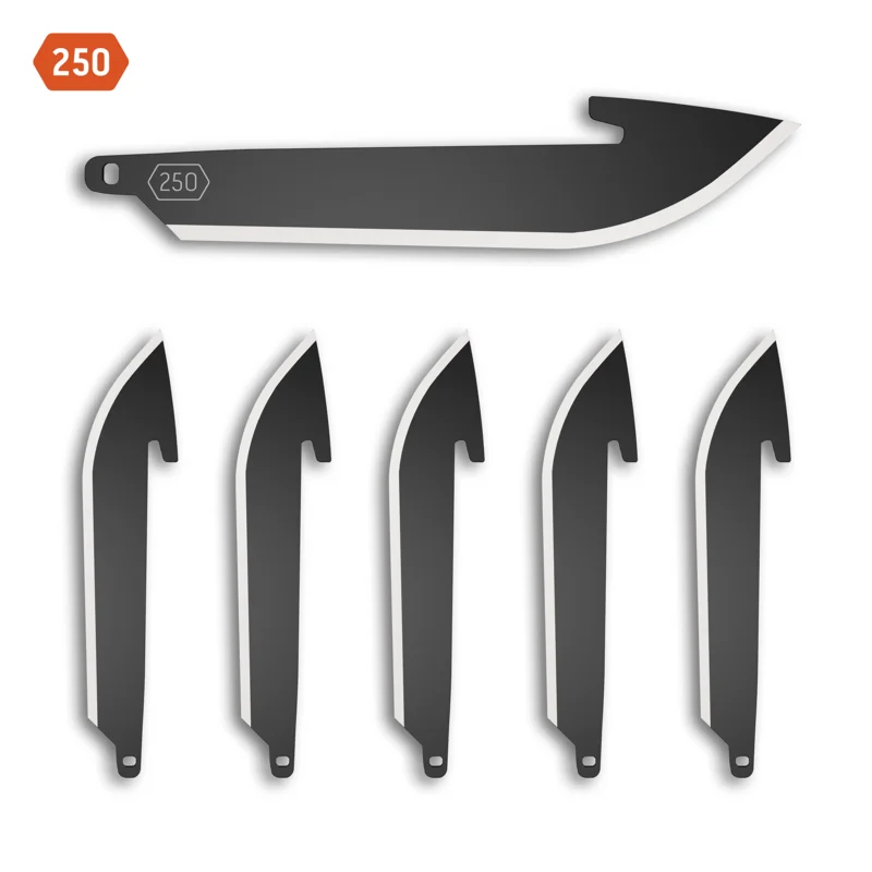 2.5" DROP POINT BLADES | 6-PACK