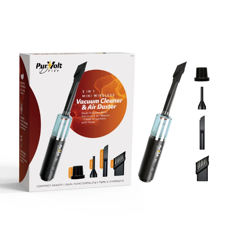 2-in-1 Mini Wireless Vacuum Cleaner & Air Duster