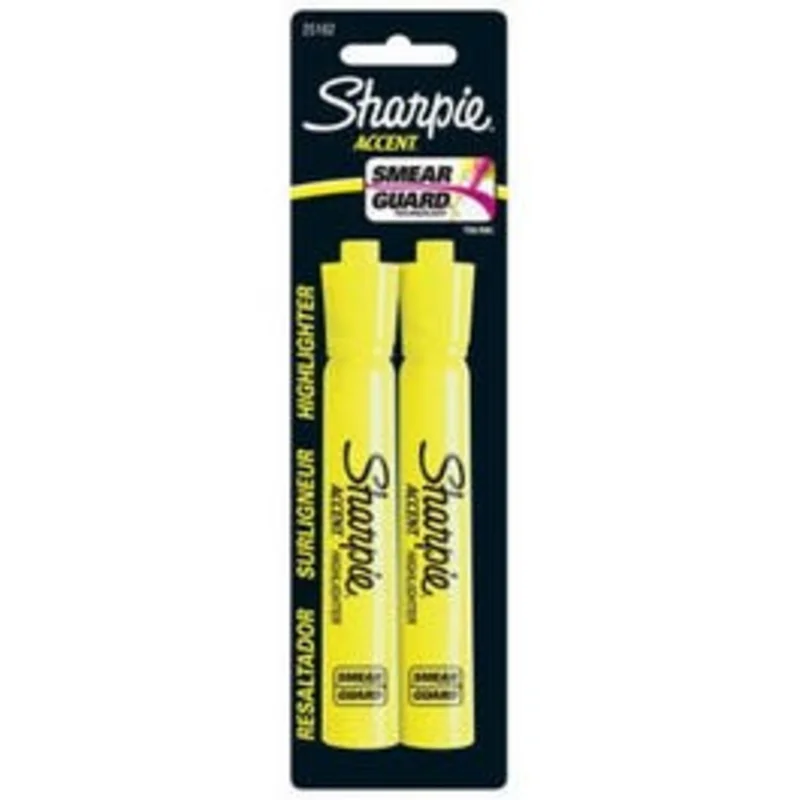 2-Pack Major Accent Fluorescent Yellow Highlighters