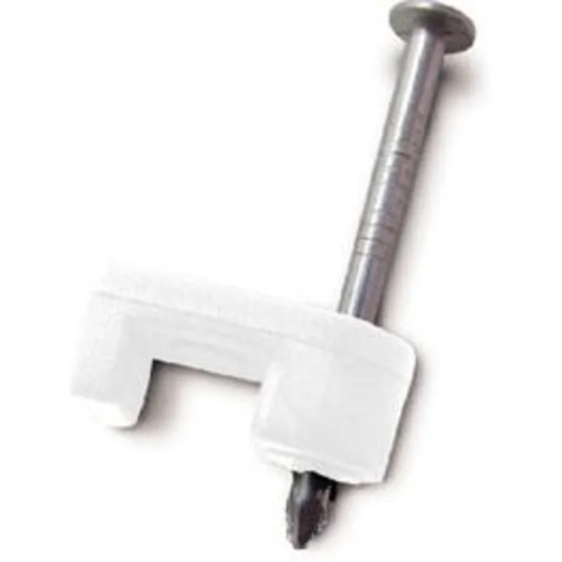 25-Pk. , 3/16-In. White Low-Volt Staples