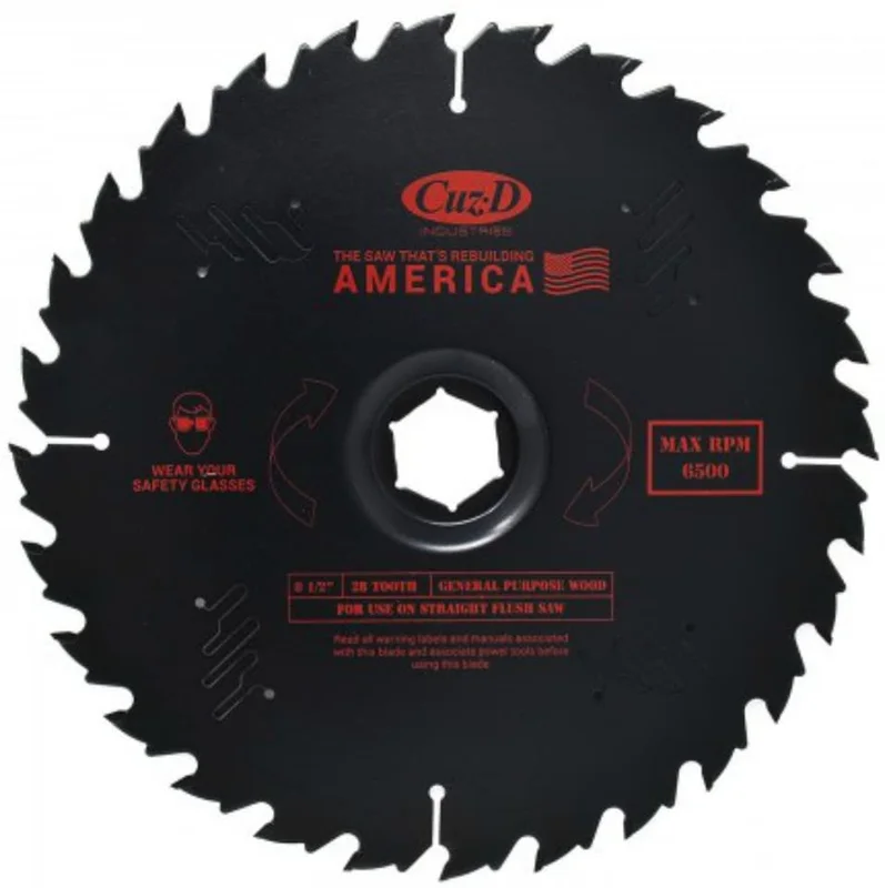 28 Tooth Carbide Tip Blade for Straight Flush Saw
