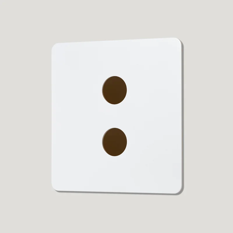 2G Dimmer Plate - Primed Paintable
