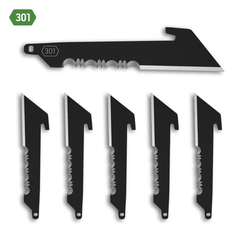 3.0" 50 % SERRATED UTILITY BLADES | 6-PACK