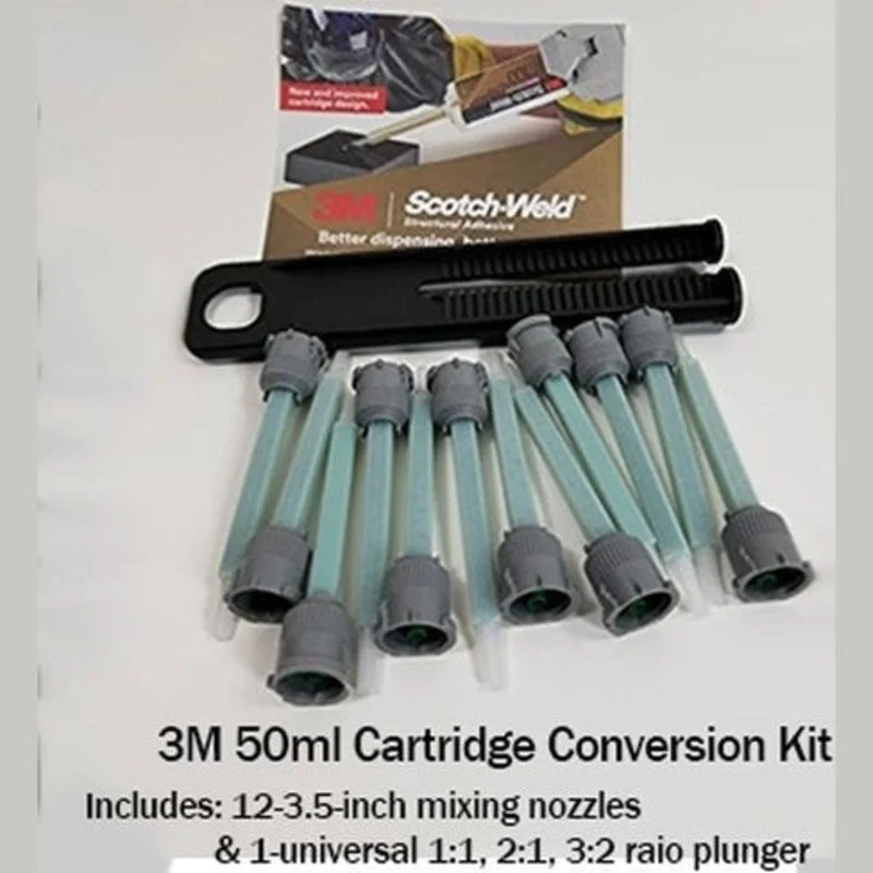 3M Scotch-Weld 50ml Cartridge Transition Conversion Kit for Structural Adhesives - Epoxy, Urethane, MMA
