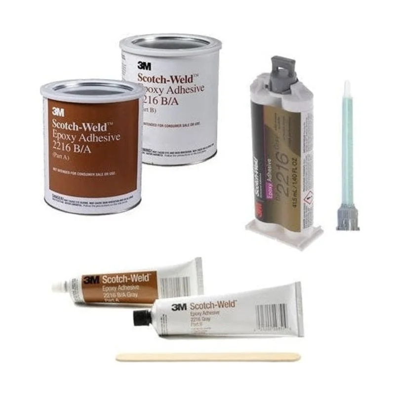 3M Scotch-Weld DP2216 & 2216 B-A Gray - High Performance Flexible Cold-Resistant Shock Resistant 90-Minute Set Epoxy