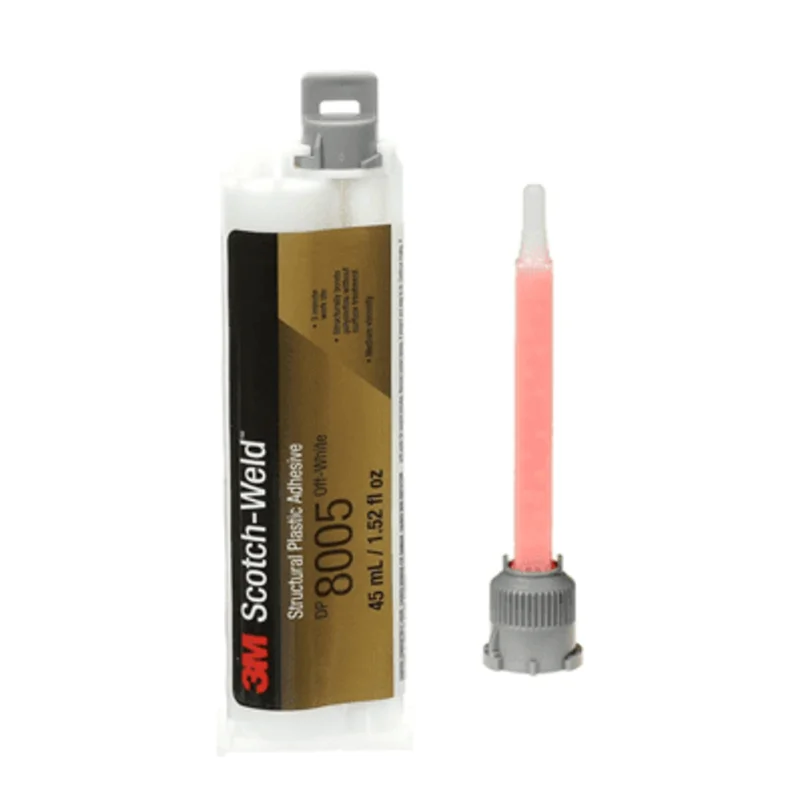 3M Scotch-Weld DP8005 Black Glue for Polyethylene PE, Polypropylene PP, and TPO Soft Rubbery Plastics (PE, HDPE, LDPE, PP, PPCO, PPHO)