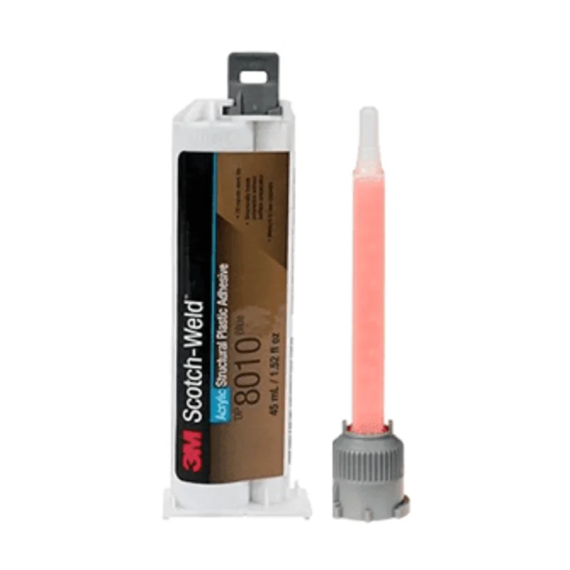 3M Scotch-Weld DP8010 Blue Cartridge 10:01 Mix Ratio, Low Surface Energy Bonder (Polypropylenes, Polyethylenes, TPO, etc) Acrylics Adhesive