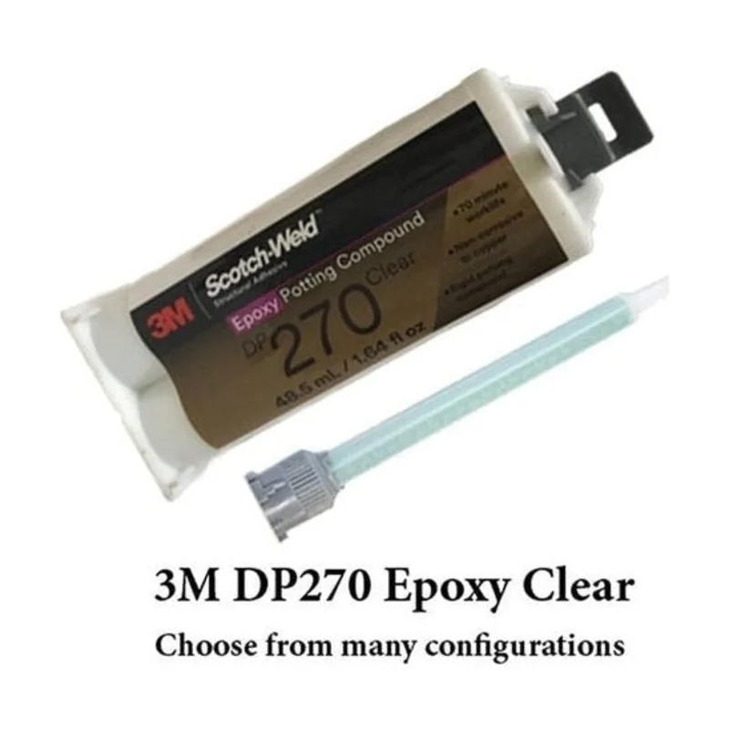 3M ScotchWeld DP270 Clear 60-Minute Electric & Thermal Resistant Epoxy
