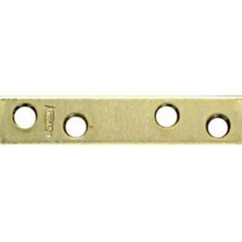 4-Pk., 5/8 x 3-In. Brass Mending Plate