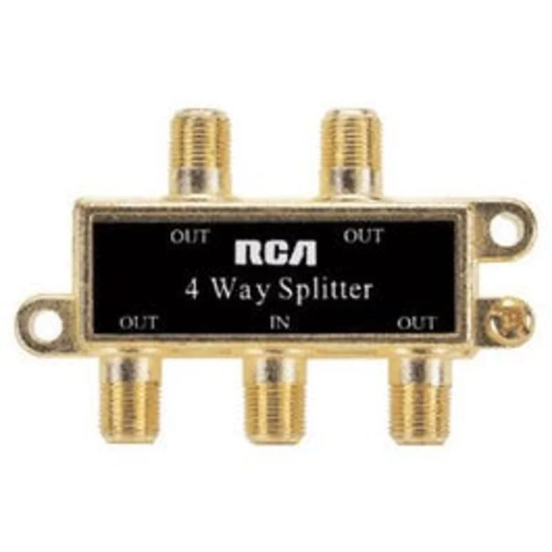4-Way Coaxial Cable Splitter