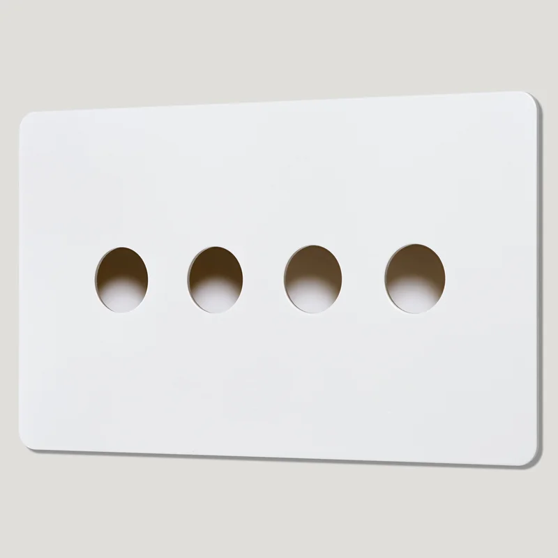 4G Switch Plate - Primed Paintable