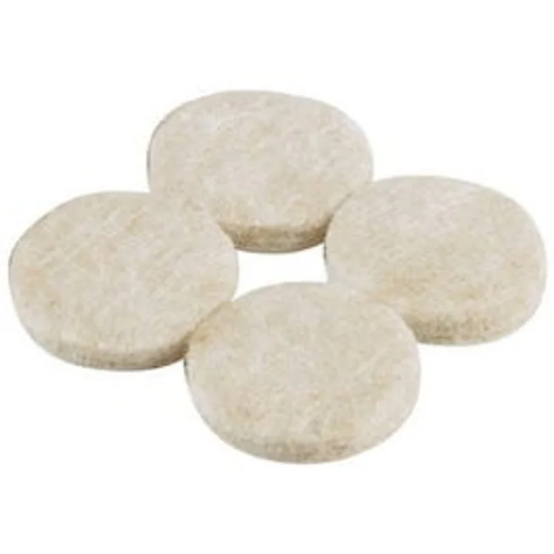 8-Pack 1-1/2-Inch Beige Round Felt Pads