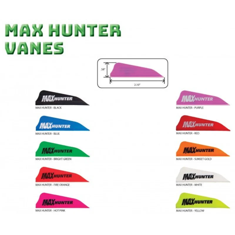 AAE MAX HUNTER VANES (50 pk) black