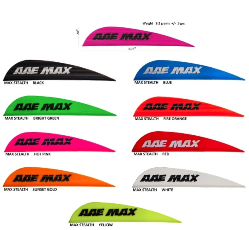 AAE MAX STEALTH VANES (12 pk) black