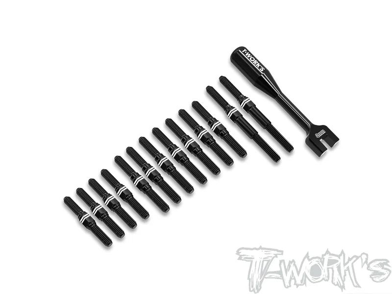 ABB-A1025 Alum.7075-T6 Black Coating Turnbuckle Set ( For ARC A10 25 )