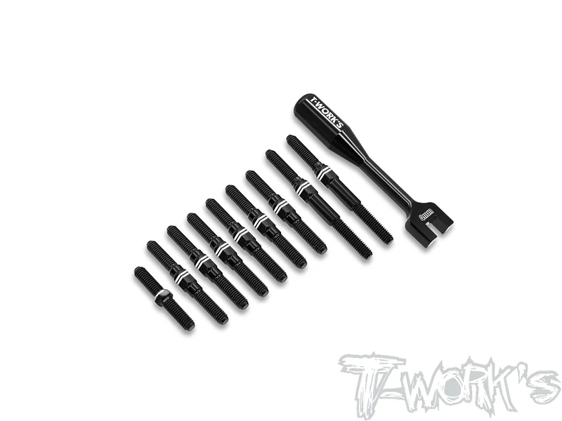 ABB-BD12 Alum.7075-T6 .Black Coating Turnbuckle Set ( For Yokomo BD11/ BD12 )