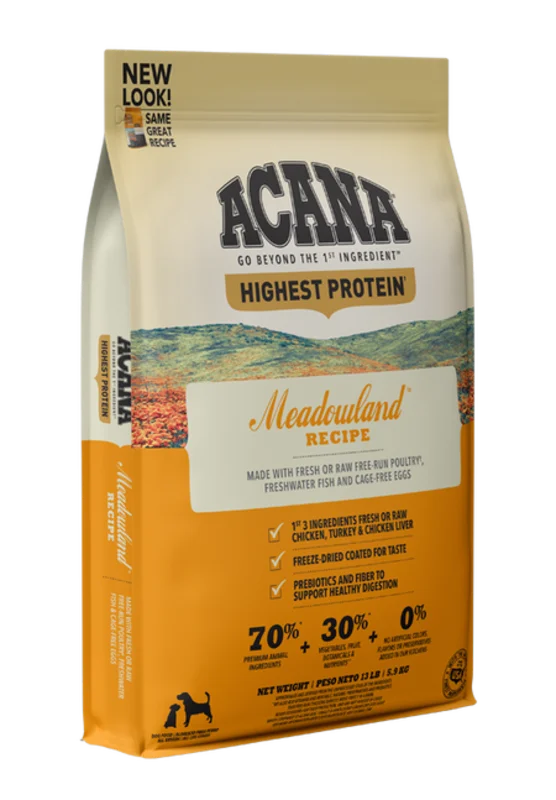 ACANA Highest Protein Meadowland Recipe Dry Dog Food