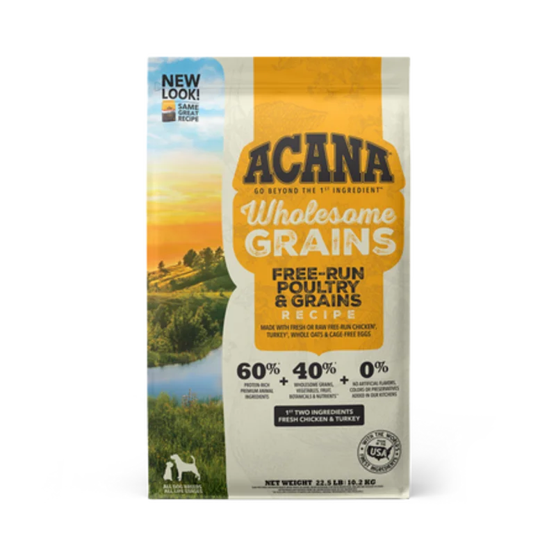 ACANA Wholesome Grains Free-Run Poultry & Grains Recipe Dry Dog Food