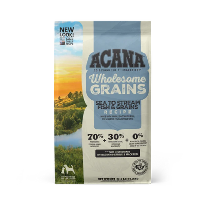 ACANA Wholesome Grains Sea to Stream Fish & Grains Recipe Dry Dog Food