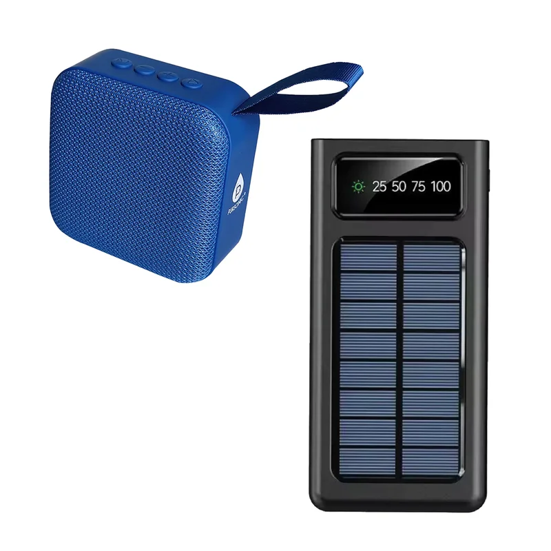 Adventure Power & Sound Bundle Portable Solar Power Bank + 360 Wireless Speaker