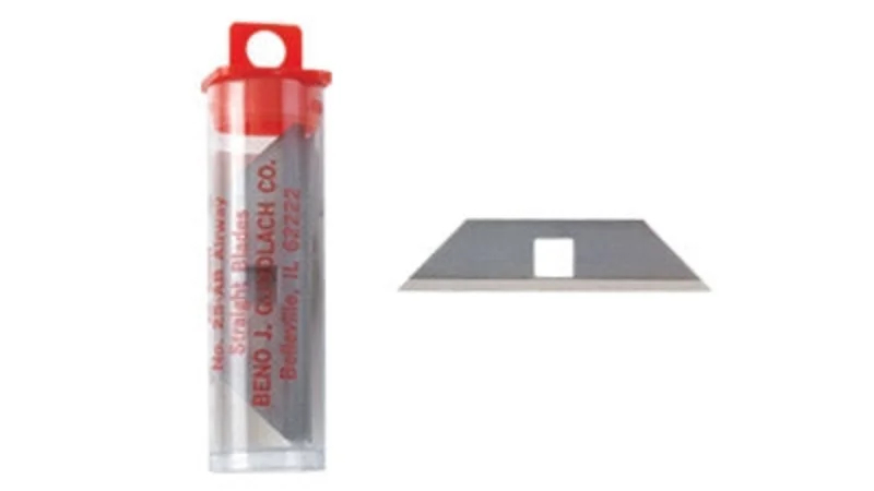 Airway Knife No. 25-AB Straight Blades (12 Pk)