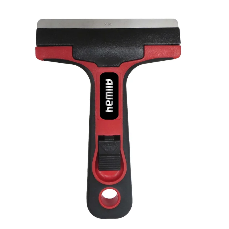 Allway 4 Glass & Tile Scraper, w/Soft-Grip, Carded