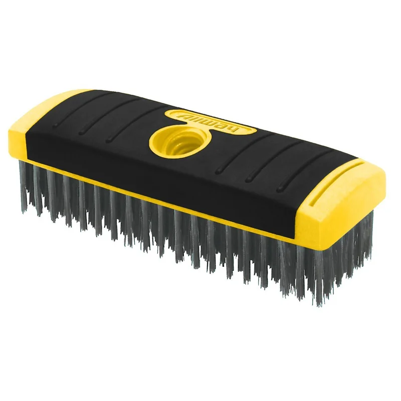 Allway Tools (SB619) 619 SG Carbon Steel Wire Brush- Scrub Brush Block, Labelled