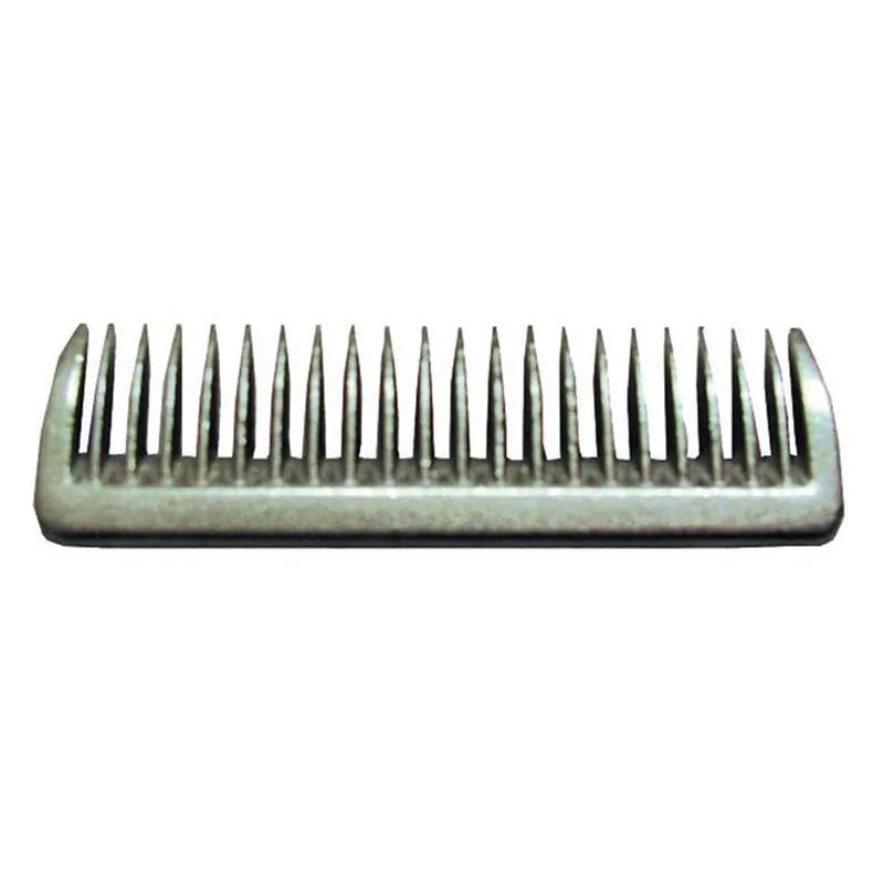 ALUMINUM MANE COMB FOR HORSES SILVER