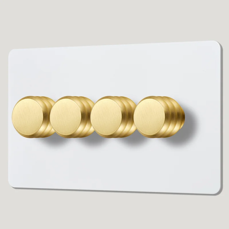 ALVA 4G Paintable Dimmer Switch - Brass