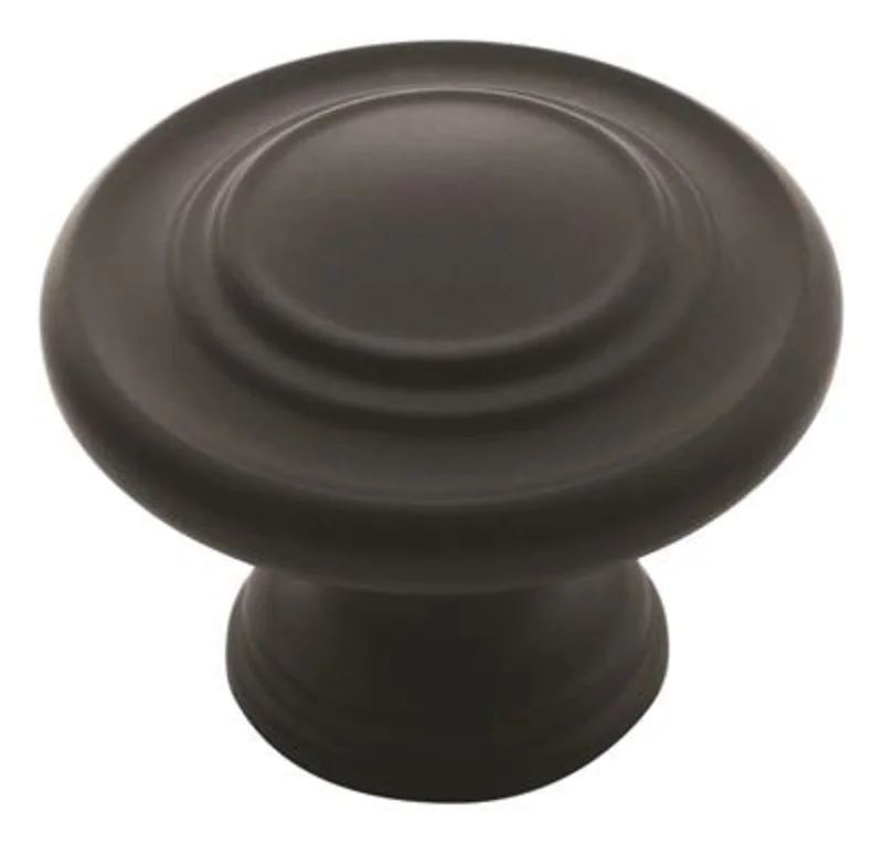 Amerock INSPIRATIONS Cabinet Knob Matte Black
