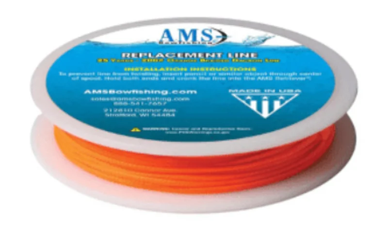 AMS Bowfishing RETRIEVER LINE - 200#/25 yards ORANGE