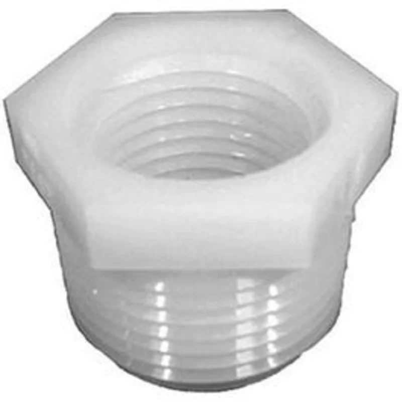 Anderson Metals Pipe Fitting, Nylon Hex Bushing, 3/4 MPT x 3/8-In. FPT