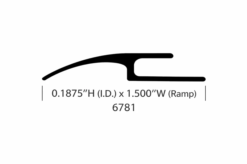 Angled Carpet Joiner, 12 Ft. Black 6781