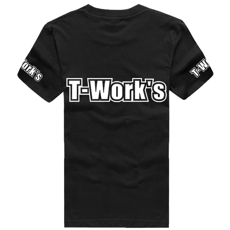 AP-001-BK Team T-Work's T-Shirt Black Color ( White logo )