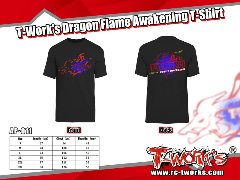 AP-011- T-Work's Dragon Flame Awakening T-Shirt