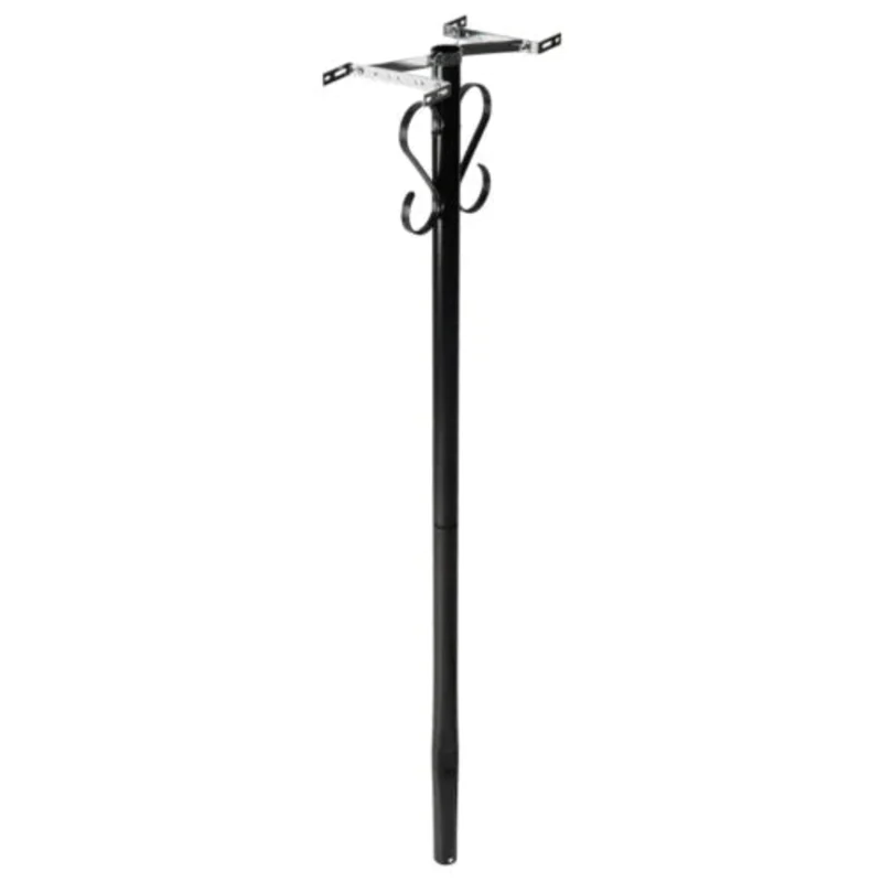Architectural Mailboxes Round Steel Mailbox Post Black