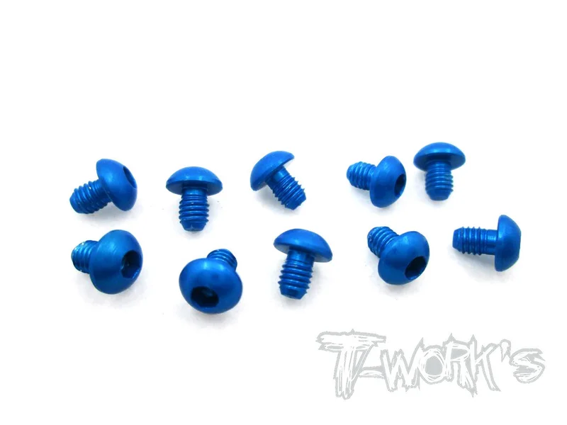 ASS-304BDB 7075-T6 Hex. Socket Button Head Screw(Dark Blue)  3x4mm 10pcs.