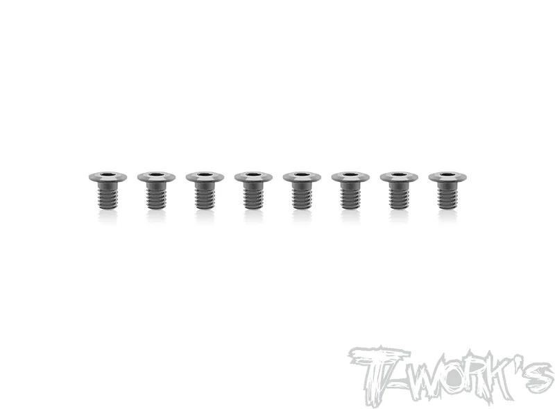 ASS-4LPS 7075-T6 Hex. Socket Head Low Profile Half Thread Screws ( Silver ) 8pcs.