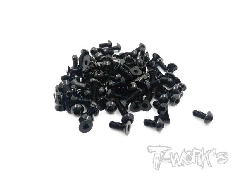 ASS-P1216 7075-T6 Screw set (For Rapide P12-2016) Black
