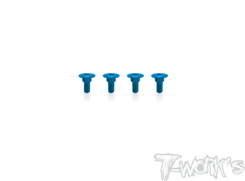 ASS-Servo-A 7075-T6 Alum. Servo Screw 3x5mm ( 4 colors ) 4pcs.