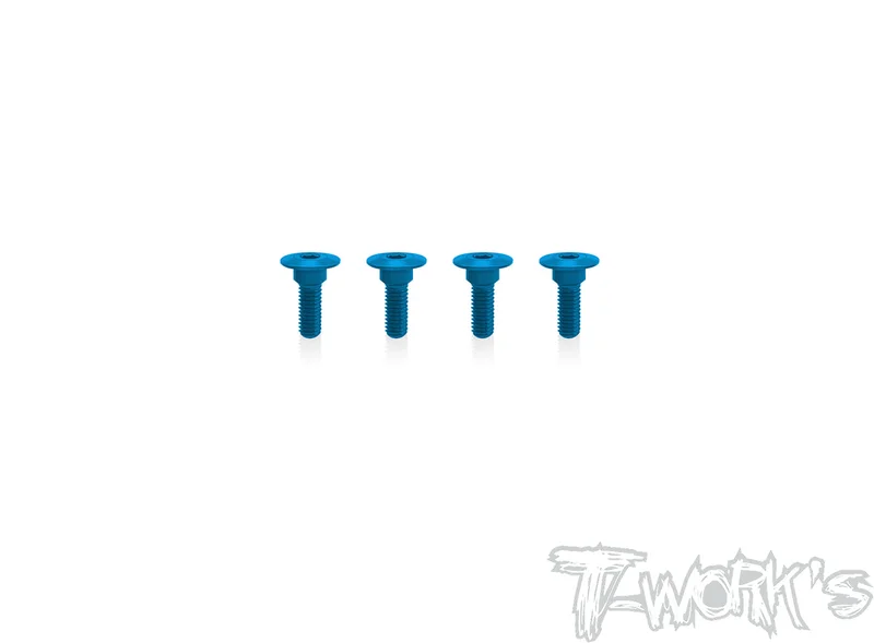ASS-Servo-B 7075-T6 Alum. Servo Screw 3x7mm ( 4 colors ) 4pcs.