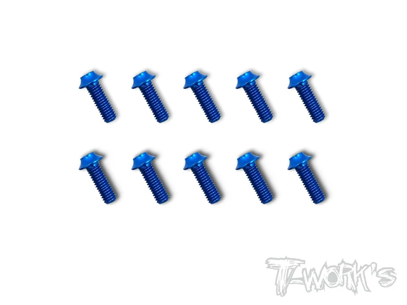 ASS-UDB 7075-T6 Hex. Socket UFO Head Screw(Dark Blue) 10pcs.