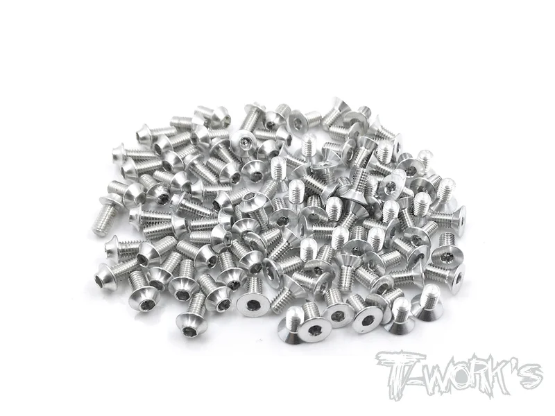ASSU-R1015-S 7075-T6 Silver Screw set(UFO Head) 94pcs.( For ARC R10 2015
