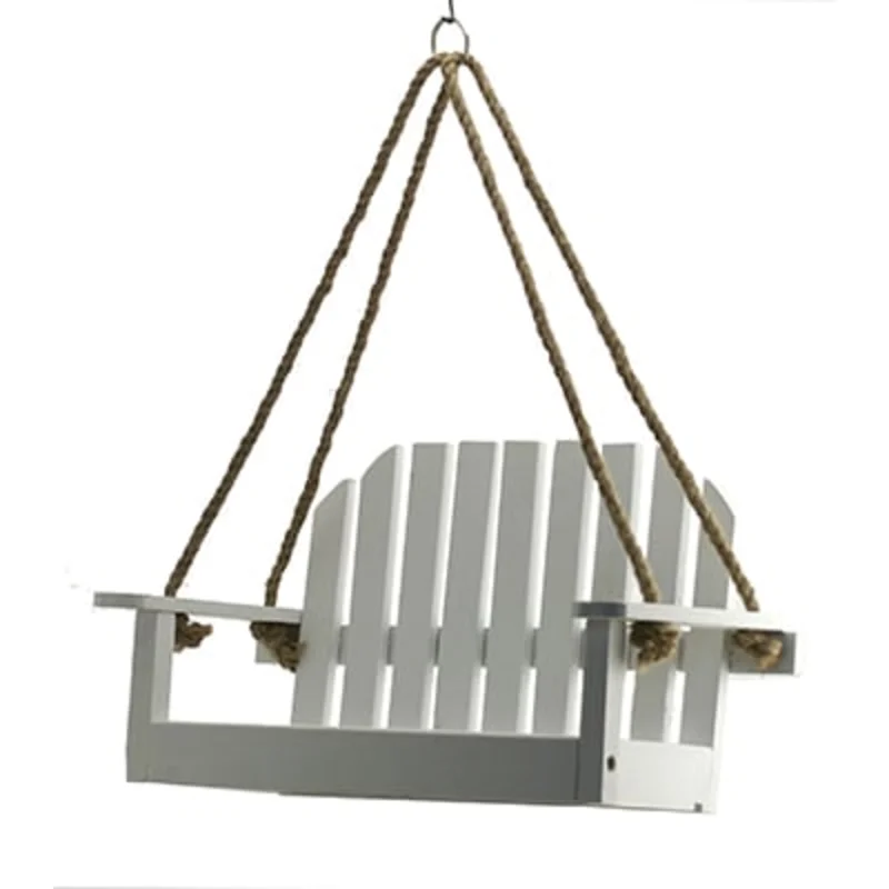 Audubon/woodlink-Rustic Farmhouse Platform Swing Feeder- White White