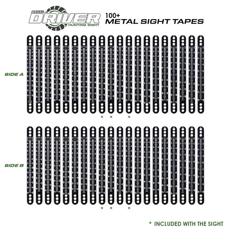 Axcel DRIVER METAL SIGHT TAPES