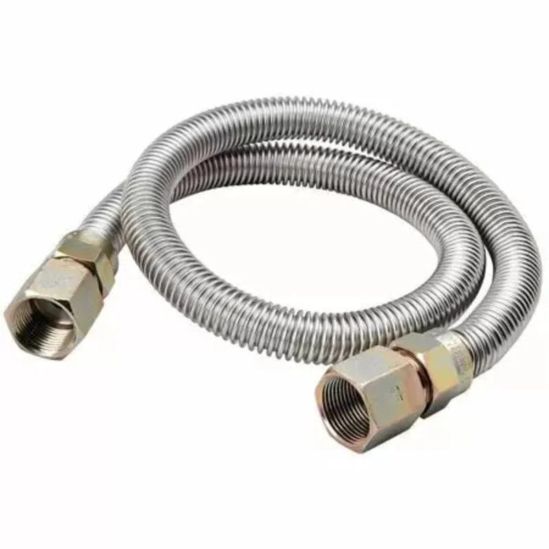 B & K Industries Stainless Steel Gas Appliance Connector 48"
